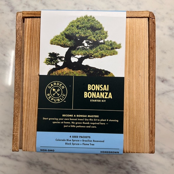 Garden Republic Other - Garden Republic Bonsai Bonanza Starter Kit - Green & Blue